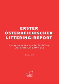 Auf dem Bild ist das Deckblatt des Littering Reports zusehen.